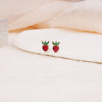 Crystal Strawberry Earrings - Glaxias