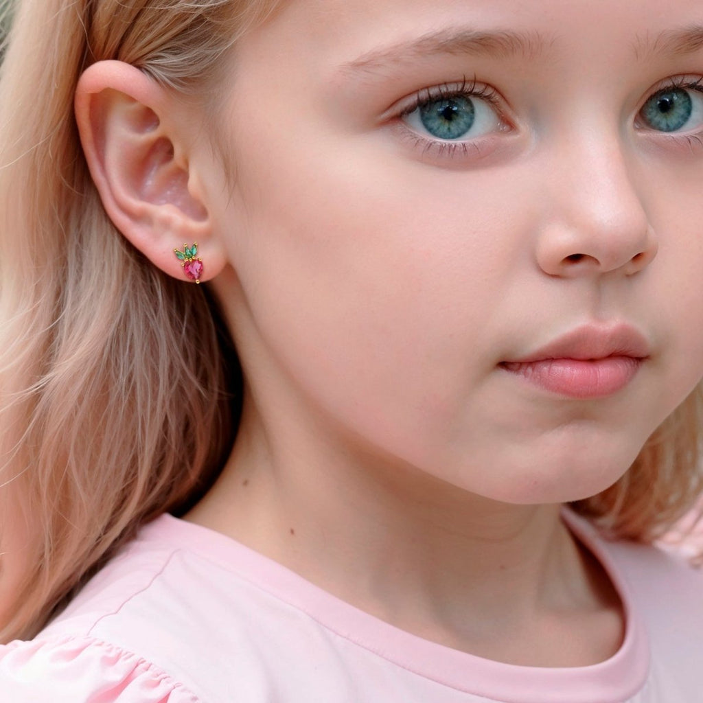 Crystal Strawberry Earrings - Glaxias