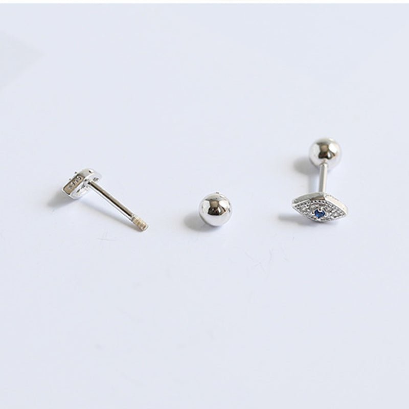 Cubic Zirconia Children's Devil's Eye Earrings - Glaxias