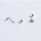 Cubic Zirconia Children's Devil's Eye Earrings - Glaxias