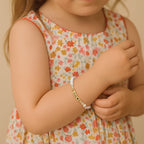 Custom Baby Name and Birthstone Pearl Bracelet - Glaxias