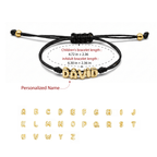 Custom Balloon Initial Rope Bracelet for Kids Boys - Glaxias