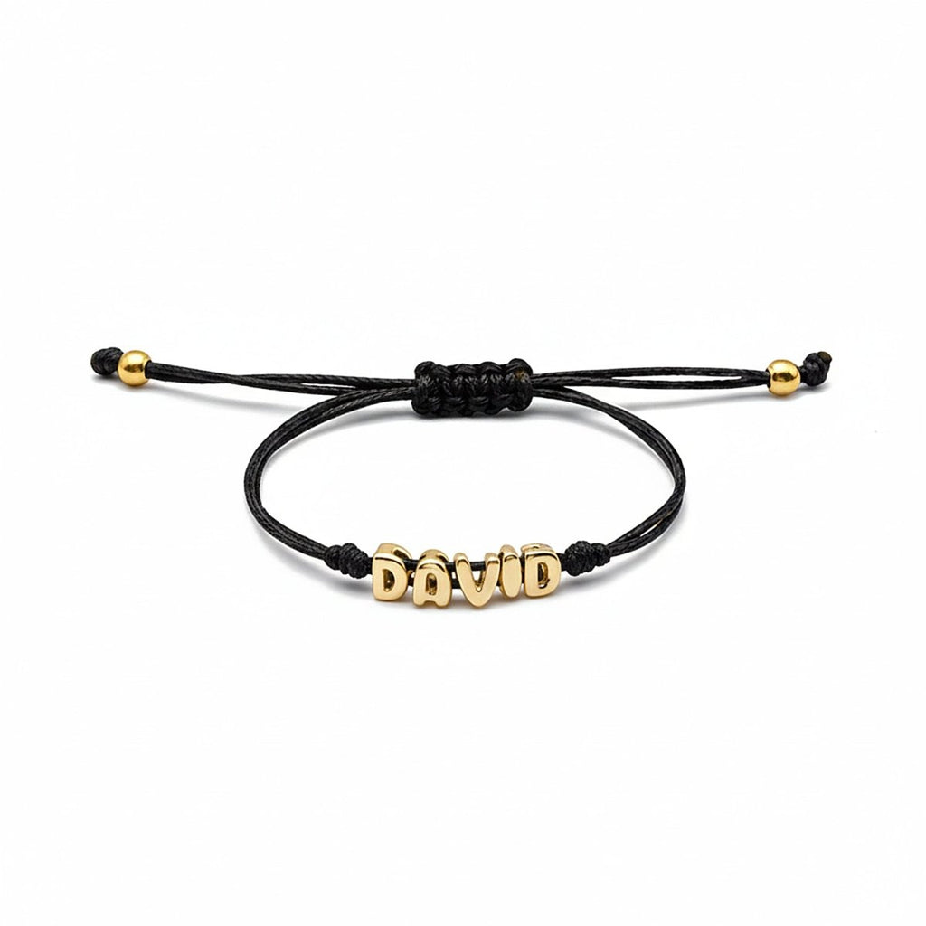 Custom Balloon Initial Rope Bracelet for Kids Boys - Glaxias