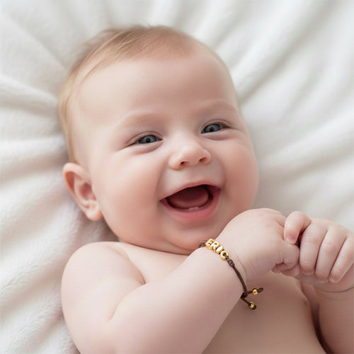 Custom Balloon Initial Rope Bracelet for Kids Boys - Glaxias