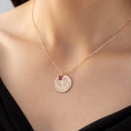 Custom Birthstone Name Hand and Foot Necklace - Glaxias