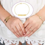 Custom Continuous Round Baby Name Bracelet - Glaxias