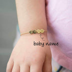 Custom Continuous Round Baby Name Bracelet - Glaxias