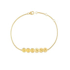 Custom Continuous Round Baby Name Bracelet - Glaxias