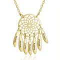 Custom Dream Catcher Family Name Necklace - Glaxias
