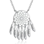 Custom Dream Catcher Family Name Necklace - Glaxias