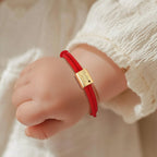 Custom Engraved Handmade Baby Rope Bracelet - Glaxias