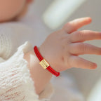 Custom Engraved Handmade Baby Rope Bracelet - Glaxias
