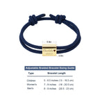 Custom Engraved Handmade Baby Rope Bracelet - Glaxias