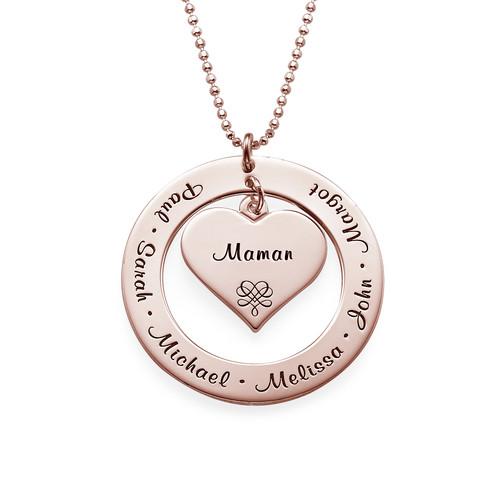 Custom Family Name Locket Necklace - Glaxias