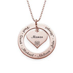 Custom Family Name Locket Necklace - Glaxias