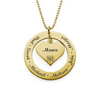Custom Family Name Locket Necklace - Glaxias