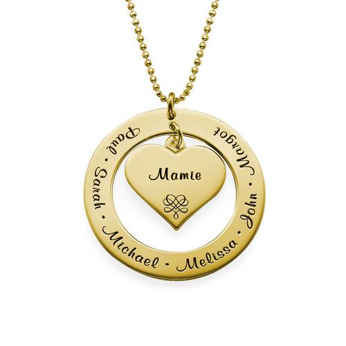 Custom Family Name Locket Necklace - Glaxias
