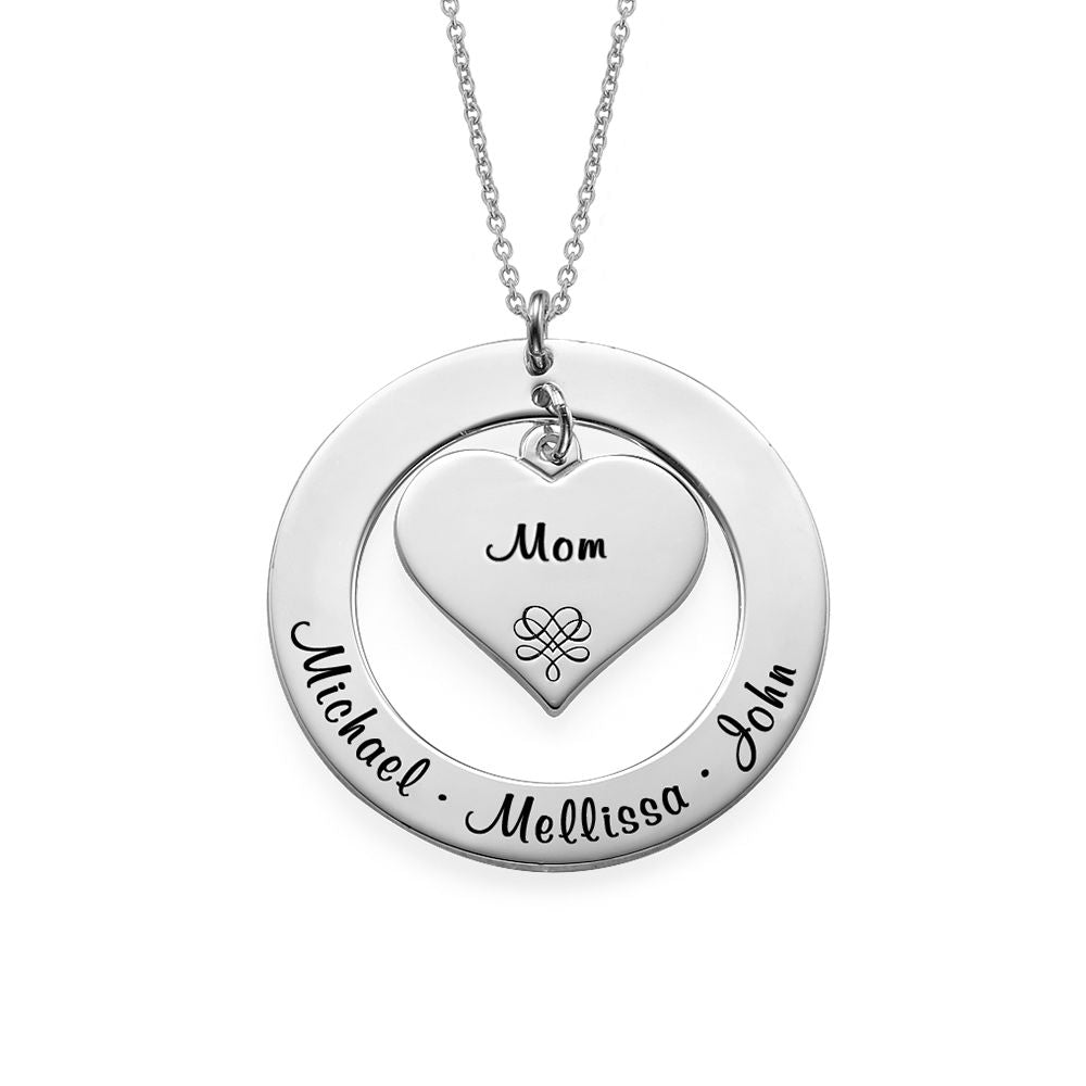 Custom Family Name Locket Necklace - Glaxias