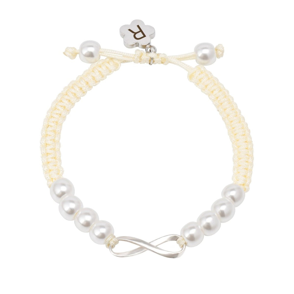 Custom Initial Handwoven Infinity Baby Bracelet - Glaxias