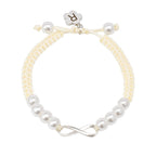 Custom Initial Handwoven Infinity Baby Bracelet - Glaxias