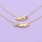 Custom Name Necklace for Mom with Birthstone - Glaxias
