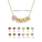 Custom Name Necklace for Mom with Birthstone - Glaxias