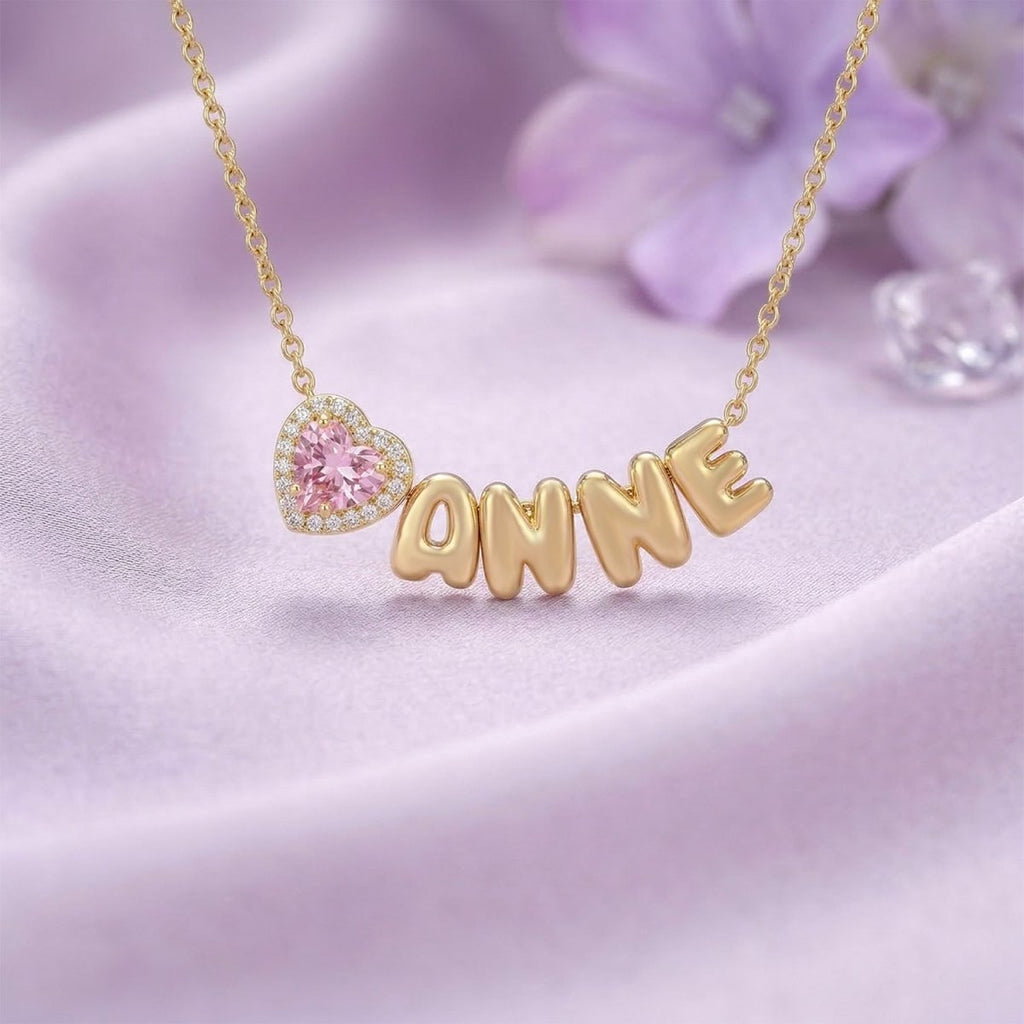 Custom Name Necklace for Mom with Birthstone - Glaxias