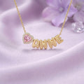 Custom Name Necklace for Mom with Birthstone - Glaxias