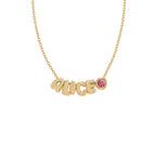 Custom Name Necklace for Mom with Birthstone - Glaxias