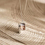 Custom Photo Locket Necklace with Birthstone - Glaxias