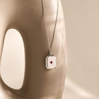 Custom Photo Locket Necklace with Birthstone - Glaxias