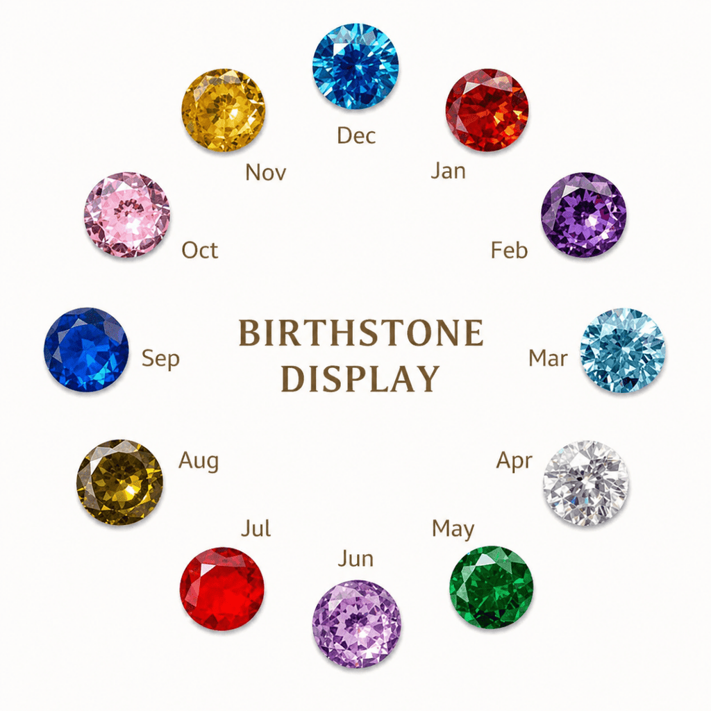 Custom Photo Locket Necklace with Birthstone - Glaxias