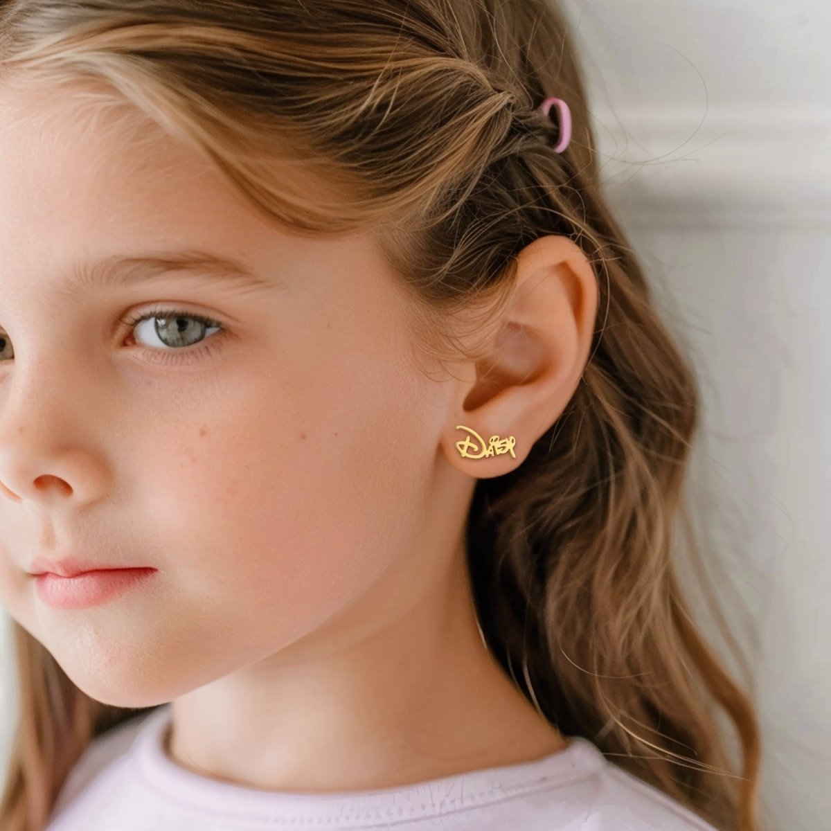 Custom Princess Baby Name Earrings - Glaxias