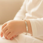 Customizable Child¡¯s Engraved Bangle with Secure Clasp - Glaxias
