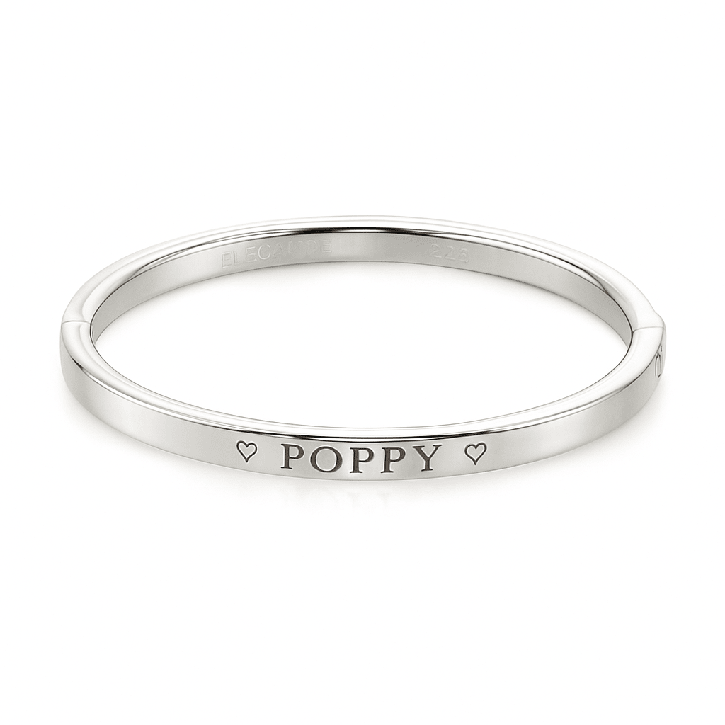 Customizable Child¡¯s Engraved Bangle with Secure Clasp - Glaxias
