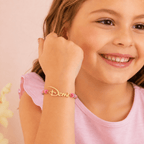 Customized Children's Name Colored Clay Bracelet - Glaxias