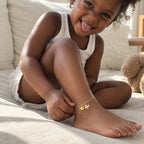 Customized Initial Golden Charms Ankle Bracelet - Glaxias