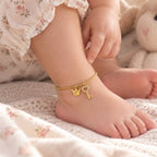 Customized Initial Golden Charms Ankle Bracelet - Glaxias