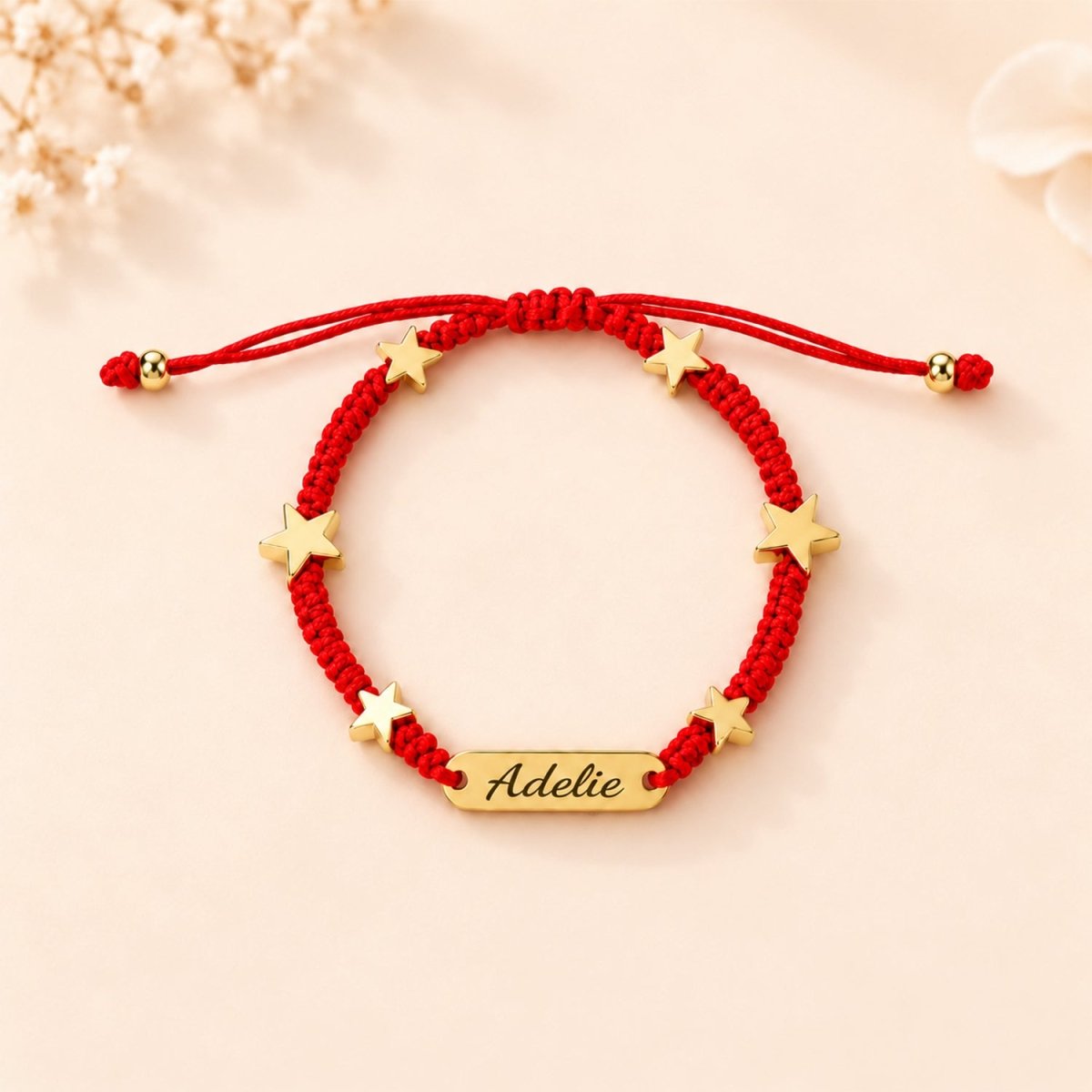 Customized Name Anklet with Colorful Braided Cord & Charm - Glaxias