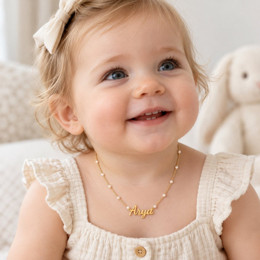 Customized Name Mini Bead Necklace - Glaxias