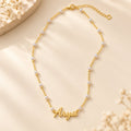Customized Name Mini Bead Necklace - Glaxias