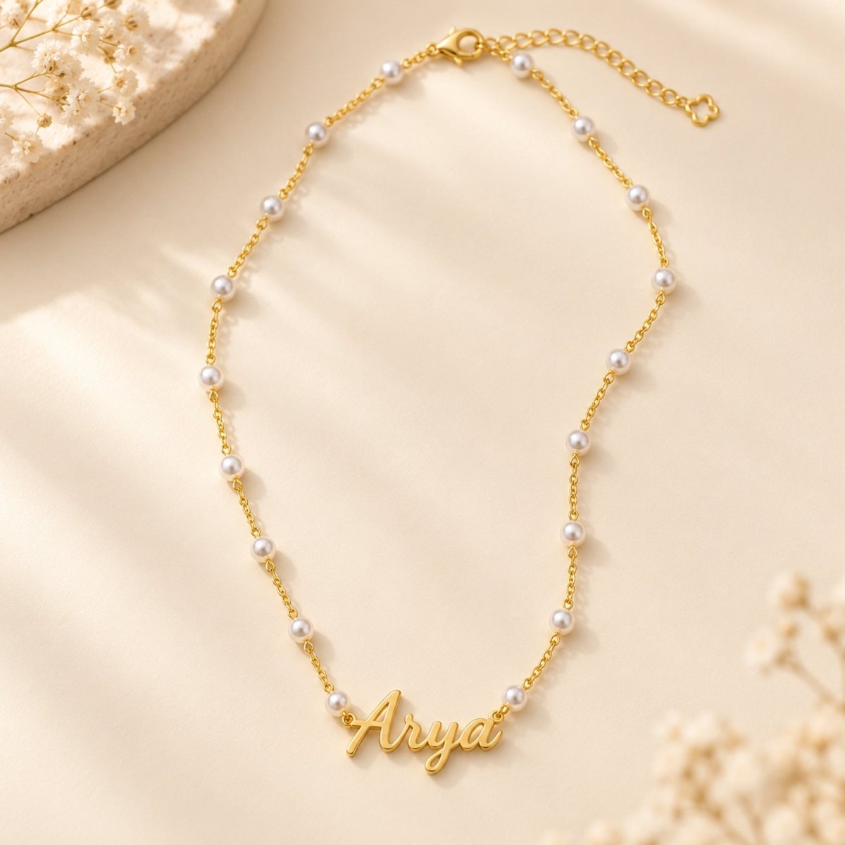 Customized Name Mini Bead Necklace - Glaxias