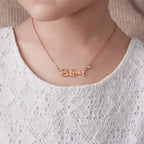 Customized Princess Name Birthstone Necklace - Glaxias