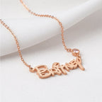 Customized Princess Name Birthstone Necklace - Glaxias
