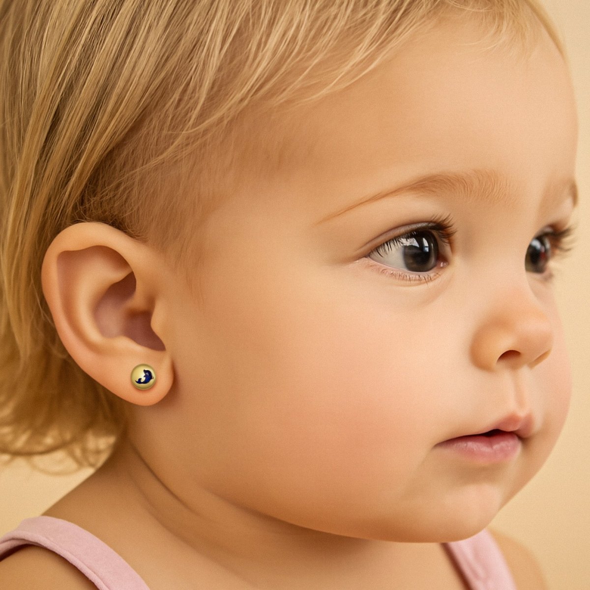 Delicate Ocean Creature CZ Girls Earrings - Glaxias