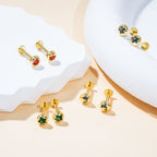 Delicate Ocean Creature CZ Girls Earrings - Glaxias