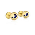 Delicate Ocean Creature CZ Girls Earrings - Glaxias