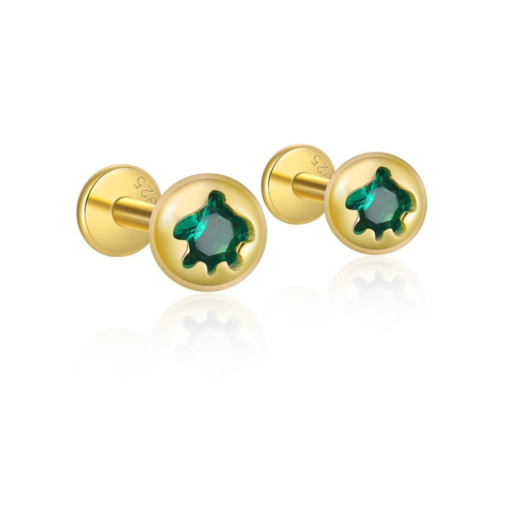 Delicate Ocean Creature CZ Girls Earrings - Glaxias