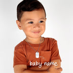 Engravable Boy's Nameplate Necklace - Glaxias