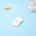 Engravable Boy's Nameplate Necklace - Glaxias